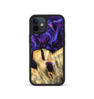 iPhone 12 mini Wood Phone Case - Eliel (Purple, 820212)