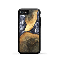 iPhone SE Wood Phone Case - Londyn (Black & White, 820214)