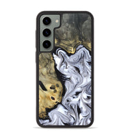 Galaxy S23 Plus Wood Phone Case - Shirley (Black & White, 820215)
