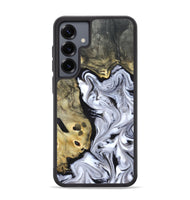 Galaxy S25 Plus Wood Phone Case - Shirley (Black & White, 820215)