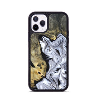 iPhone 11 Pro Wood Phone Case - Shirley (Black & White, 820215)
