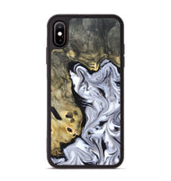 iPhone Xs Max Wood Phone Case - Shirley (Black & White, 820215)