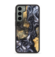 Galaxy S23 Plus Wood Phone Case - Solomon (Black & White, 820216)