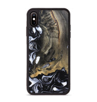 iPhone Xs Max Wood Phone Case - Wynter (Black & White, 820217)