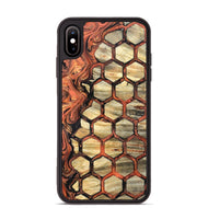 iPhone Xs Max Wood Phone Case - Amber (Pattern, 820226)
