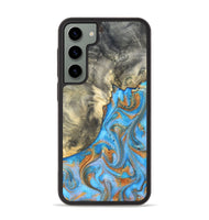 Galaxy S23 Plus Wood Phone Case - Janis (Teal & Gold, 820237)