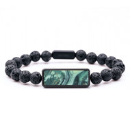 Lava Bead ResinArt Bracelet - Francisco (Green, 820303)