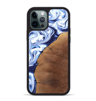 iPhone 12 Pro Max Wood Phone Case - Navy (Blue, 820319)