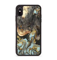 iPhone Xs Max Wood Phone Case - Ollie (Green, 820327)
