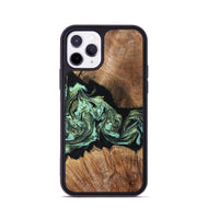 iPhone 11 Pro Wood Phone Case - Cicely (Green, 820328)