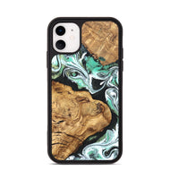 iPhone 11 Wood Phone Case - Newt (Green, 820330)