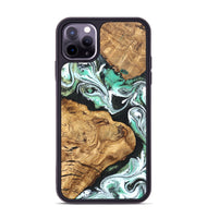 iPhone 11 Pro Max Wood Phone Case - Newt (Green, 820330)