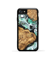 iPhone SE Wood Phone Case - Newt (Green, 820330)