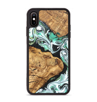 iPhone Xs Max Wood Phone Case - Newt (Green, 820330)