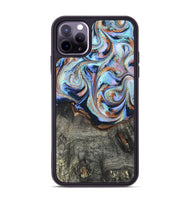 iPhone 11 Pro Max Wood Phone Case - Ila (Teal & Gold, 820331)