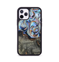 iPhone 11 Pro Wood Phone Case - Ila (Teal & Gold, 820331)
