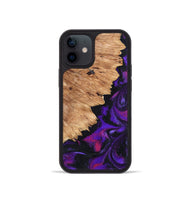 iPhone 12 mini Wood Phone Case - Alford (Purple, 820335)