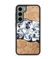Galaxy S23 Plus Wood Phone Case - Kaleena (Black & White, 820338)