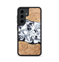 Galaxy S24 Wood Phone Case - Kaleena (Black & White, 820338)