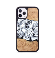 iPhone 11 Pro Wood Phone Case - Kaleena (Black & White, 820338)