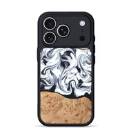 iPhone 17 Pro Wood Phone Case - Kaleena (Black & White, 820338)
