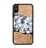 iPhone Xs Max Wood Phone Case - Kaleena (Black & White, 820338)