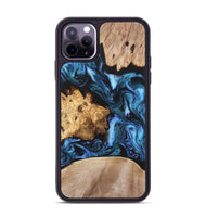 iPhone 11 Pro Max Wood Phone Case - Amalia (Blue, 820358)