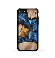 iPhone SE Wood Phone Case - Amalia (Blue, 820358)