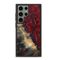 Galaxy S23 Ultra Wood Phone Case - Mozelle (Red, 820366)