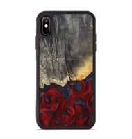 iPhone Xs Max Wood Phone Case - Arjun (Red, 820368)