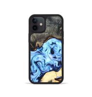 iPhone 12 mini Wood Phone Case - Emir (Blue, 820390)