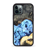 iPhone 12 Pro Max Wood Phone Case - Emir (Blue, 820390)