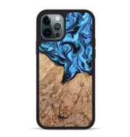 iPhone 12 Pro Max Wood Phone Case - Ruthie (Blue, 820392)