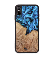 iPhone Xs Max Wood Phone Case - Ruthie (Blue, 820392)