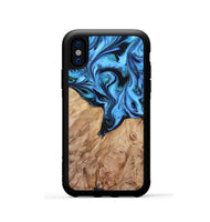 iPhone Xs Wood Phone Case - Ruthie (Blue, 820392)