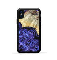 iPhone Xs Wood Phone Case - Stoney (Purple, 820399)