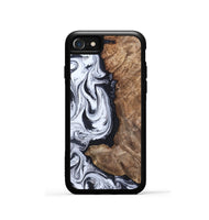 iPhone SE Wood Phone Case - Raphael (Black & White, 820400)