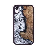 iPhone Xr Wood Phone Case - Raphael (Black & White, 820400)