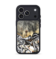 iPhone 17 Pro Wood Phone Case - Merle (Black & White, 820401)