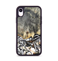 iPhone Xr Wood Phone Case - Merle (Black & White, 820401)