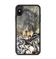 iPhone Xs Max Wood Phone Case - Merle (Black & White, 820401)