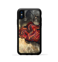 iPhone Xs Wood Phone Case - Nevada (Red, 820405)