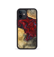 iPhone 12 mini Wood Phone Case - Dream (Red, 820406)