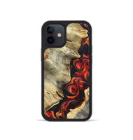 iPhone 12 mini Wood Phone Case - Darcy (Red, 820407)