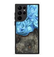 Galaxy S22 Ultra Wood Phone Case - Laci (Blue, 820409)