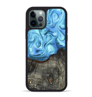 iPhone 12 Pro Max Wood Phone Case - Laci (Blue, 820409)
