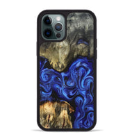iPhone 12 Pro Max Wood Phone Case - Rosalyn (Blue, 820410)