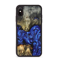 iPhone Xs Max Wood Phone Case - Rosalyn (Blue, 820410)