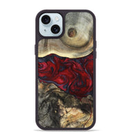 iPhone 15 Plus Wood Phone Case - Dion (Red, 820498)