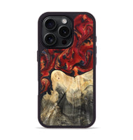 iPhone 16 Pro Wood Phone Case - Bishop (Red, 820500)